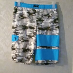 OP Blue and Black Swim Trunks for Stylish Aquatic Adventures